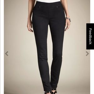 Chico’s Platinum Pull On Denim Legging